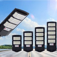 100W 200W 300W 400W Lampu Jalan LED Tenaga Surya All-in-One Tahan Air IP65 dengan Remote Kontrol untuk Luar Ruangan