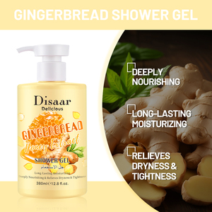 Gel de Ducha Disaar con Jengibre, Aceite de Oliva y Miel, 380ml, Hidratante de Larga Duración, Alivia la Sequedad - Product Image 3