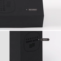 Étui à lunettes de soleil personnalisé avec logo noir imprimé, boîte de rangement en carton rigide pour lunettes de soleil