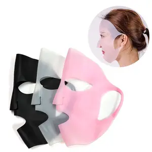 New Beauty Product Washable Silicone Cold Face Mask 3D Reusable Silicone Female Face Mask Cover For Sheet Mask