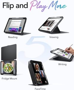 <span class=keywords><strong>Custodia</strong></span> per <span class=keywords><strong>iPad</strong></span> <span class=keywords><strong>Air</strong></span> 11 pollici (M4/M3/M2 2026-2020) 5a/4a generazione con supporto verticale multi-angolo, ultra-stabile e portapenna integrato - Product Image 3