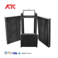 Boîte à outils personnalisée en aluminium pour rack d'amplificateur avec contreplaqué de 10mm
