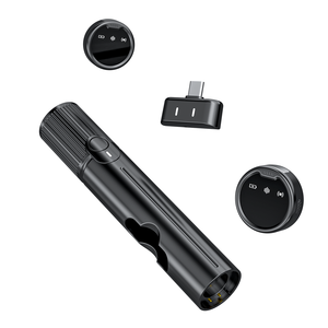 Microphone à condensateur de bureau avec directivité cardioïde, connecteur USB-A pour l'enregistrement, corps en plastique, couleur noire - Product Image 6