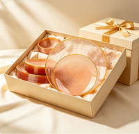 Assiettes à dîner transparentes en ambre de haute qualité, bord doré texturé, ensemble d'assiettes rondes, vaisselle de luxe pour mariage, fête à domicile, banquet