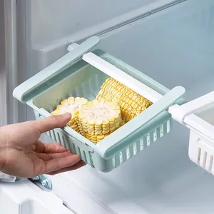 1PC Eco-Friendly Multifunction Fridge Organizer Storage Drawer <b>Plastic</b> Storage <b>Baskets</b> Fruit Egg Food Kitchen - Product Image 4