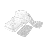 Barquette en mousse personnalisable, réutilisable, jetable, écologique, pour l'emballage de fruits de mer et de viande, couleur personnalisée, qualité alimentaire, classique, pour les fêtes