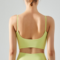 Sujetador deportivo de alta calidad para mujer, Top de entrenamiento de Color sólido, chaleco de alto impacto