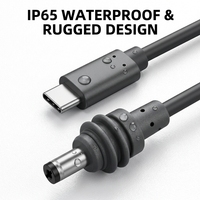 Kabel Daya USB-C ke DC PVC 100W PD 5A Pengisian Cepat Tahan Lama Grosir 2M 3M 5M Tahan Air untuk Starlink Mini
