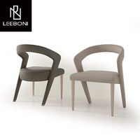 Chaises italiennes de salle à manger en tissu de velours de luxe, élégantes et modernes, au prix d'usine, en gros
