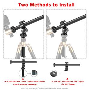 كاميرا ترايبود ذراع تدوير الخارجية متعددة زاوية العمود المركزي مع نظام قفل تمديد الذراع - Product Image 4