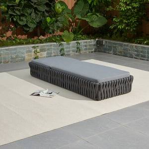Dwoo <span class=keywords><strong>Outdoor</strong></span> Backyard Patio Lounge <span class=keywords><strong>Bed</strong></span> All Weather Marco de aluminio Ocio Playa Piscina Jardín Tumbona - Product Image 3