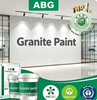 Peinture à la pierre lavée respirante anti-efflorescence avec sable minéral concassé, revêtement granitique pour mur extérieur en maçonnerie de ciment
