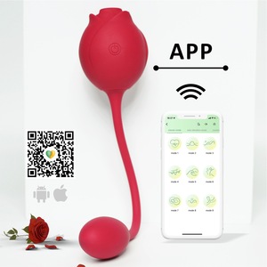 Entrepôt langue léchage et succion rose double tête application contrôle vibrateur sex toys pour femme adulte sex toys - Product Image 6