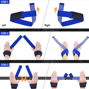 Correas de Muñeca Ajustables para Levantamiento de Pesas, Entrenamiento de Fuerza, Powerlifting, Levantamiento de Pesas Muertas, Correas de Mano para Fisicoculturismo - Product Image 5