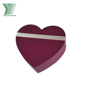 Lid and base box flower packaging custom heart shaped paper box packaging valentine's day rose flower gift boxes for girl