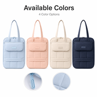 Housse fine pour ordinateur portable de 13, 13,3 et 14 pouces, sac de transport rembourré pour ordinateur portable avec poignées d'épaule, sac portable imperméable