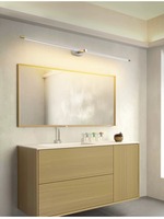 Luminaire LED linéaire doré minimaliste moderne pour miroir de salle de bain, armoire et lampe murale intérieure de salon