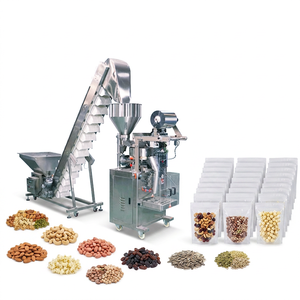 เครื่องบรรจุภัณฑ์อัตโนมัติสำหรับถุงขนาดเล็ก บรรจุขนมขบเคี้ยว เม็ดมะม่วงหิมพานต์ ถั่วลิสง <span class=keywords><strong>ข้าวโพด</strong></span>อบกรอบ อาหารแห้ง ผลไม้ แบบ VFFS คุณภาพสูง - Product Image 1