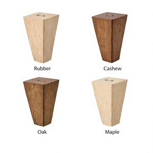 ขาเฟอร์นิเจอร์ไม้เนื้อแข็งทรงเรียวยาว สำหรับโซฟา เก้าอี้ โต๊ะ ดีไซน์ดั้งเดิม สำหรับห้องนั่งเล่น ห้องนอน ผลิตในเวียดนาม (OEM) - Product Image 1