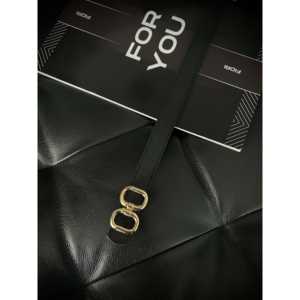 Ceinture fine pour femme Fiori à double boucle, boucle en alliage, taille standard - Product Image 1