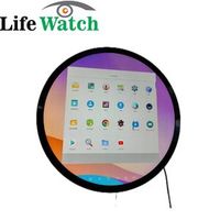 Écran d'affichage numérique LCD tactile circulaire de 15 à 23 pouces, système Android Windows, publicité