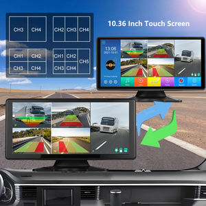 Écran tactile 5 canaux IPS de 10,36 pouces, étanche, AHD, BSD, IA, système de surveillance de camion, système d'alarme DMS, enregistreur DVR pour bus - Product Image 2