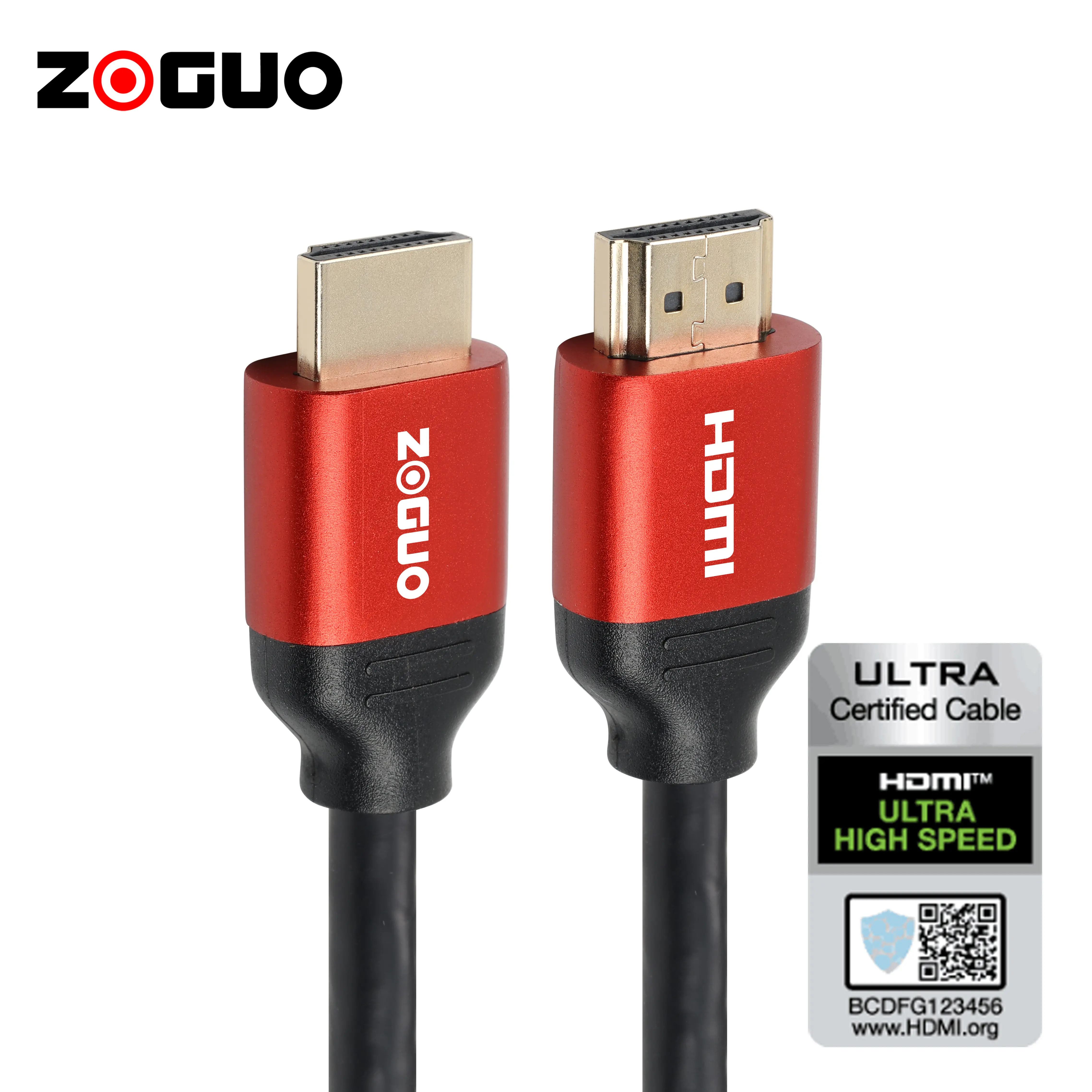 Certificado 10K 8K 4K UHD HDMI 2.1 Cabo 48Gbps Ultra High Speed HDMI Cable, Suporte 4K @ 120Hz 8K @ 60Hz, HDCP 2.2 & 2.3