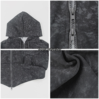 Nouvelle Veste de Yoga à Double Fermeture Éclair 2026 – Sweat à Capuche Sexy à Manches Courtes pour l'Automne/Hiver – Haut de Fitness Tendance