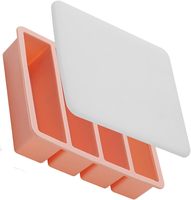 Moule à glaçons en silicone avec couvercle, bac à glaçons à 4 cavités pour whisky, cocktails, machine à glaçons pour congélateur avec couvercle
