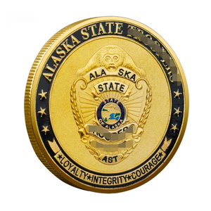 Moneda Conmemorativa de San Miguel Arcángel, Aleación de Zinc Plateada, Diseño Personalizado Patriótico, Departamento Metropolitano de Las Vegas - Product Image 5