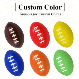 Jouet promotionnel anti-stress en forme de ballon de rugby et de football, écologique, avec logo personnalisé, couleur et taille sur mesure - Product Image 2