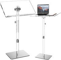 Pupitre de conférence transparent en acrylique, support d'affichage pour podium, modèle de plateforme pour présentateur de discours primé