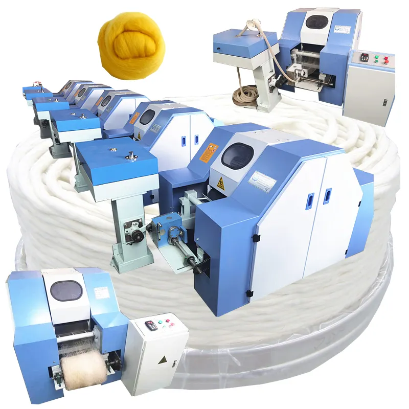 Industrial cotton wool sliver combing machine jute fiber carding machine for sheep wool