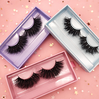 Soie 5 paires 6d cils Faux cils de vison Cat-eye Faux cils de vison 8d Wispy 15-18mm Faux cils de vison