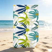 Serviette de plage en microfibre personnalisée, taille standard, super douce, écologique, séchage rapide, pour adultes