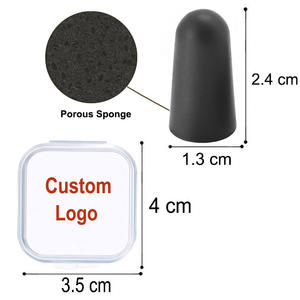 سدادة أذن مخصصة لإلغاء الضوضاء سدادات أذن من الفوم الأسود - Product Image 4