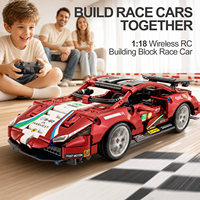 Precio al por Mayor P55012 Juego de Bloques de Construcción de Coche a Control Remoto de 482 Piezas, Escala 1:18, Juguete Educativo DIY para Niños, Plástico