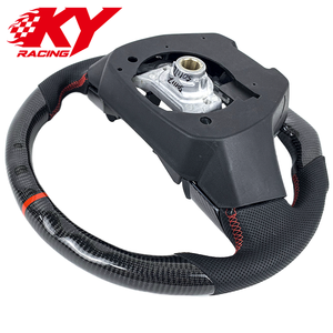 Volante deportivo personalizado de fibra de carbono y cuero para Toyota Land Cruiser 300 LC300 Prado GR Sport VXR GXR 2021-2025 - Product Image 3