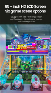 Máquina de Juegos de Disparos Arcade, Máquina de Juegos Operada con Monedas para Niños de Parque Temático, Consola de Juegos, Simulador, Máquina de Juegos con Tickets de Canje - Product Image 3