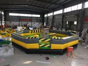 Hualong Percorso a Ostacoli Rotante Interattivo Meltdown Challenge, Giochi Sportivi di Salto, Gioco Gonfiabile in PVC Wipeout Machine Jump - Product Image 6