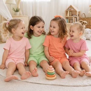 Ensemble de vêtements assortis pour maman et moi, été 2026, ensemble de pyjamas en coton côtelé 2 pièces, ensembles de vêtements pour filles, vente en gros - Product Image 3