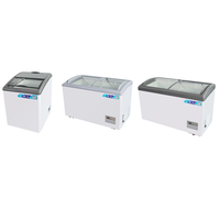 Vitrine Réfrigérée Professionnelle Portable 450L pour Gâteaux avec Roues et Verre Trempé pour Restaurant et Café