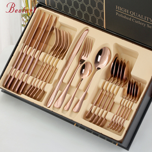 Set <span class=keywords><strong>de</strong></span> Regalo en Stock <span class=keywords><strong>de</strong></span> Cubertería Metálica <span class=keywords><strong>de</strong></span> 24 Piezas <span class=keywords><strong>de</strong></span> Acero Inoxidable con <span class=keywords><strong>Cuchillo</strong></span>, <span class=keywords><strong>Cuchara</strong></span> <span class=keywords><strong>y</strong></span> <span class=keywords><strong>Tenedor</strong></span> - Product Image 1