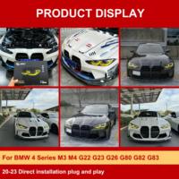 Luz diurna LED amarilla para BMW Serie 4 DRL M3 M4 I4, placa LED G22 G23 G26 G80 G82 G83, luz de circulación diurna amarillo limón 2020-2023