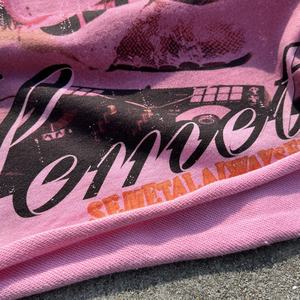 T-shirt court oversize streetwear de haute qualité avec strass de créateur, délavé à l'acide et effet vieilli, par le fabricant de t-shirts graphiques - Product Image 5