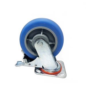 <span class=keywords><strong>4</strong></span> <span class=keywords><strong>Inch</strong></span> Rodízio Giratório Industrial com Bloqueio Roda Giratória 100 milímetros Roda TPR Rodízio Giratório - Product Image 1