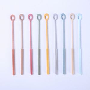 Food Silicone Straw Brush Long Handle Cleaning Baby Bottles and Cups <b>Gap</b> Water Straw Set Model H60 - Product Image 1