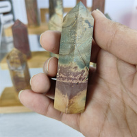 Cristal naturel de haute qualité en gros Meditationl Creek Jasper Point de pierre brute pour cadeau