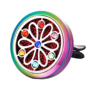 Diffuseur de parfum pour voiture à clipser sur grille d'aération, décoration intérieure diamantée, flacon d'aromathérapie, désodorisant automobile - Product Image 4