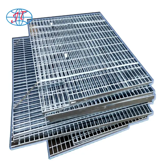 Materiale da costruzione in metallo barra seghettata griglia in acciaio zincato griglia di copertura di scarico in metallo inossidabile